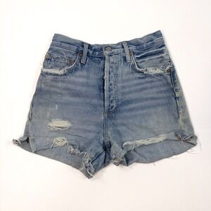 AGOLDE‎ Dee High Rise Jean Shorts Womens Size 25 Vintage Cut Off Denim